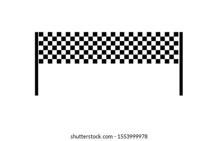 Race flag logo icon, modern simple design illustration vector template
