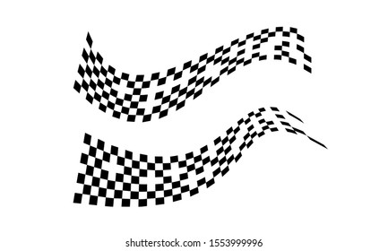 Race flag logo icon, modern simple design illustration vector template
