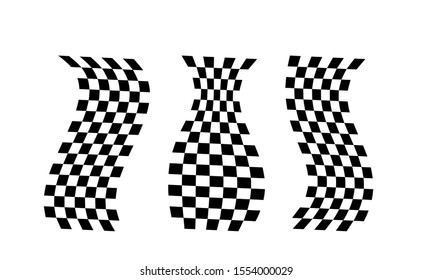 Race flag logo icon, modern simple design illustration vector template
