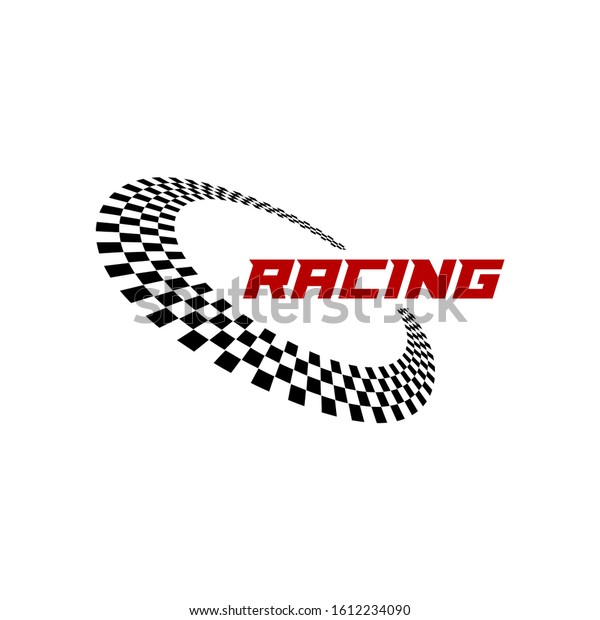 Race flag\
logo icon, Racing logo concept, modern simple design illustration\
vector template, Creative\
design