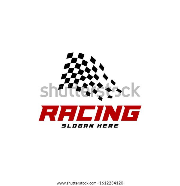 Race flag\
logo icon, Racing logo concept, modern simple design illustration\
vector template, Creative\
design