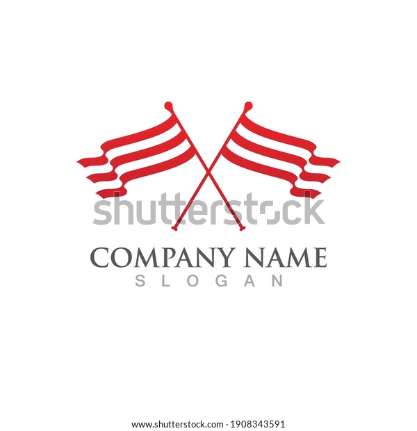 Race flag logo and symbol\
vector