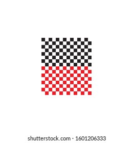 Race flag logo template vector icon design