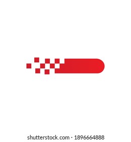 Race flag logo vector template
