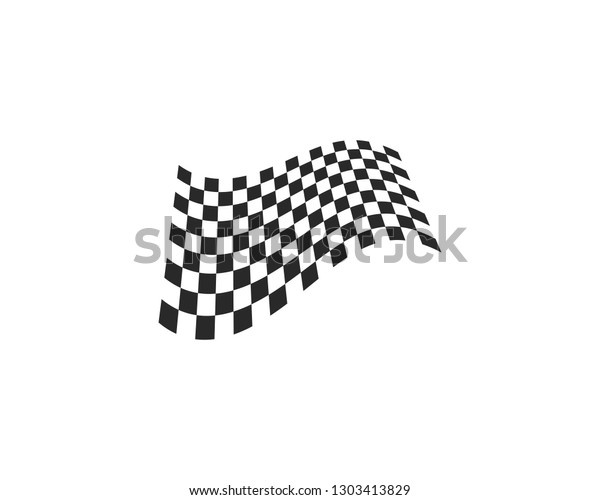 Race flag logo vector
template