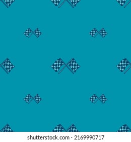 Race flag seamless pattern engraving. Vintage sport background in hand drawn style. Vector repeated texture for print, fabric, wrapping, wallpaper, tissue.