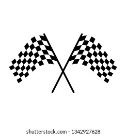Race flag simple design illustration vector 
