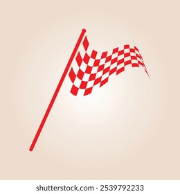 Race flag trendy artwork beautiful abstract vector illustration colorful practical design.eps