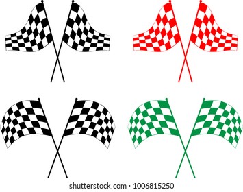 Race Flag Various Designs, Vinyl Ready Vector Illustration