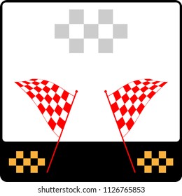 Race Flag Various Designs, Vinyl Ready Vector Illustration