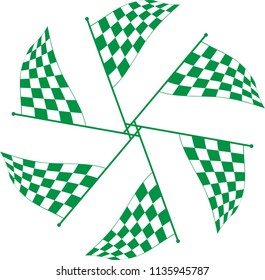 Race Flag Various Designs, Vinyl Ready Vector Illustration