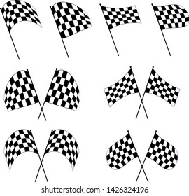 Similar Images, Stock Photos & Vectors of Checkered flags seamless ...
