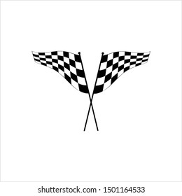 Race Flag Various Designs, Vinyl Ready Vector Art Illustration