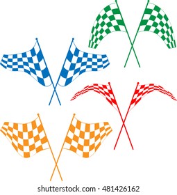 Race Flag Various Designs, Vinyl Ready Vector Illustration