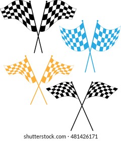 Race Flag Various Designs, Vinyl Ready Vector Illustration