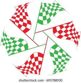Race Flag Various Designs, Vinyl Ready Vector Illustration