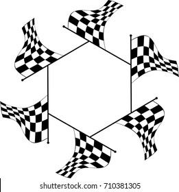Race Flag Various Designs, Vinyl Ready Vector Illustration