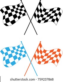 Race Flag Various Designs, Vinyl Ready Vector Illustration