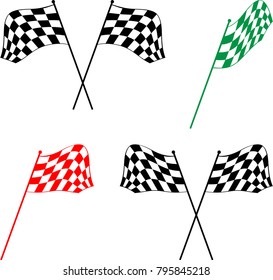 Bandera de Raza Diversos Diseños, Ilustración Vector Listo Para Vinilo