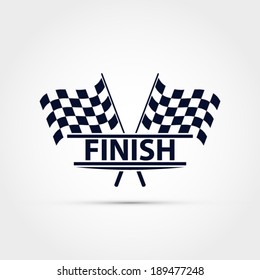 Race Flag Vector, Finish Illustration