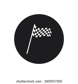 race flag vector icon 