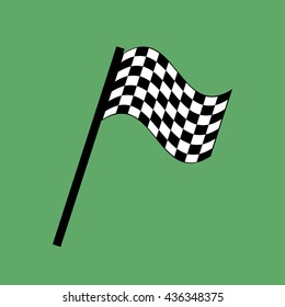 Race flag vector icon