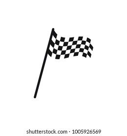 race flag vector icon, checkered icon