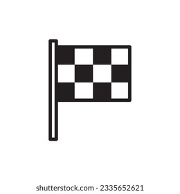Race flag vector icon. Formula 1 flag flat sign design. Flag symbol pictogram. UX UI icon