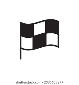 Race Flag Vektorsymbol. Formel-1-Flaggendesign für Flachzeichen. Flaggensymbol-Piktogramm. UX-UI-Symbol