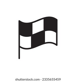 Race flag vector icon. Formula 1 flag flat sign design. Flag symbol pictogram. UX UI icon