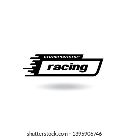 Race flag vector icon symbols. simple design racing flag logo template