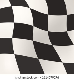 race flag warped square format