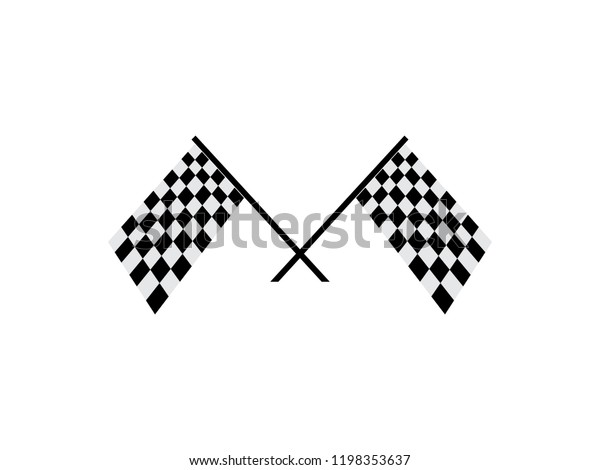 Race flags - start and\
finish flags