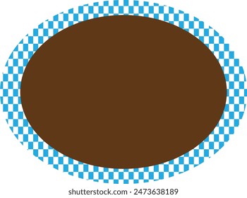 Race Frame. Page Border Checker Pattern. Checkerboard. Vintage Board. Vector Graphics background.