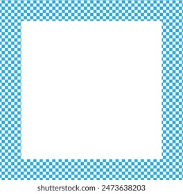 Race Frame. Page Border Checker Pattern. Checkerboard. Vintage Board. Vector Graphics background.