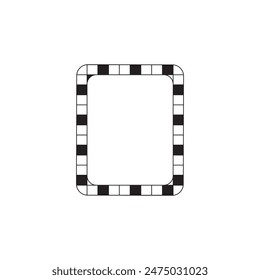 Race Frame. Page Border Checker Pattern. Checkerboard design eps 10