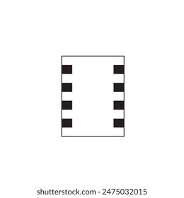 In: Race Frame. Muster für die Seitenrandprüfung. Schachbrett. Klassische Opslagstavle. Vektorgrafik Grafik Hintergrunddesign eps 10