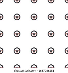 Race game icon pattern seamless isolated on white background. Editable flat Race game icon. Race game icon pattern for web and mobile.