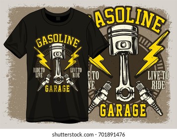 race or garage print design