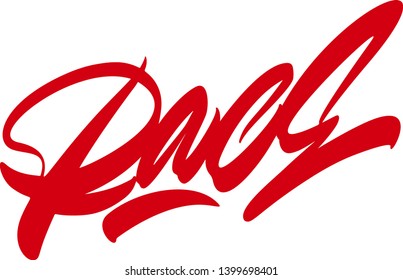 Race hand drawn vector lettering design. Comics style. Design for t shirt printing Vector Graphic