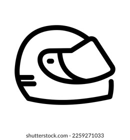 race helmet icon or logo isolated sign symbol vector illustration - high quality black style vector icons