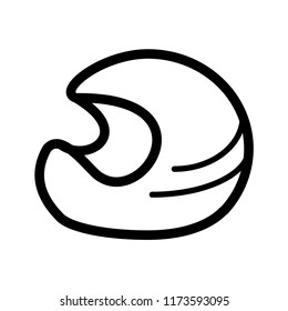 Race helmet icon vector. EPS 10.