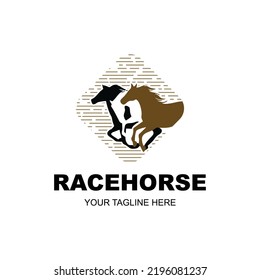 Race Horse Logo concept is perfect for companies category in Race Horse 