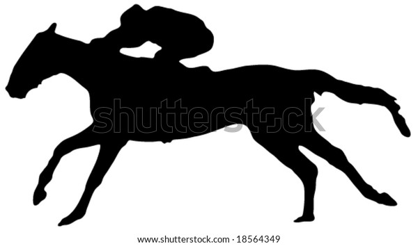 Race Horse Vector Stock Vector (Royalty Free) 18564349