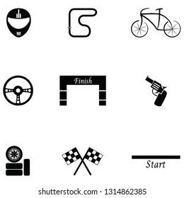 race icon set