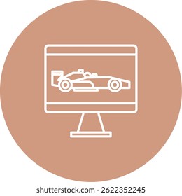 Race Icon Symbol Art Sign