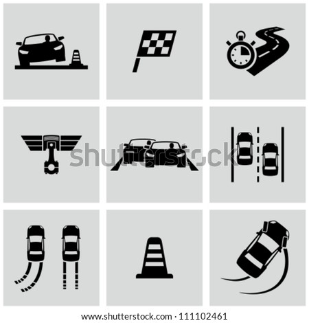 Race icons set