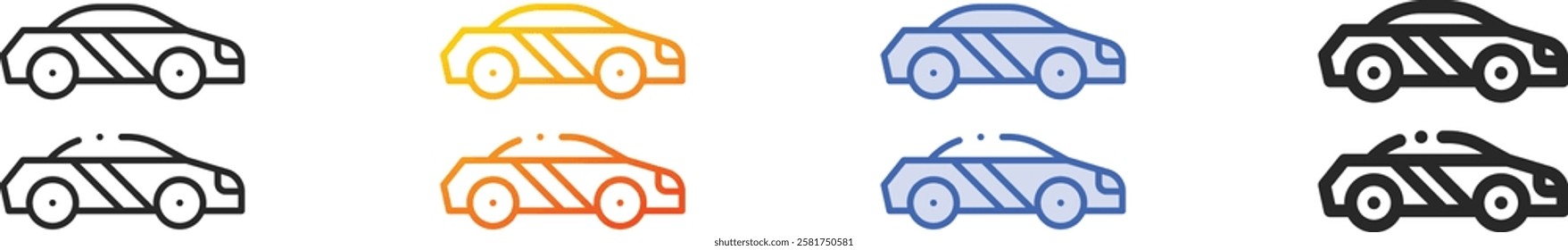 race icon.Thin Linear, Gradient, Blue Stroke and bold Style Design Isolated On White Background
