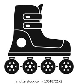 Race inline skates icon. Simple illustration of race inline skates vector icon for web design isolated on white background