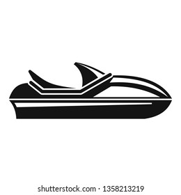 Race jet ski icon. Simple illustration of race jet ski vector icon for web design isolated on white background